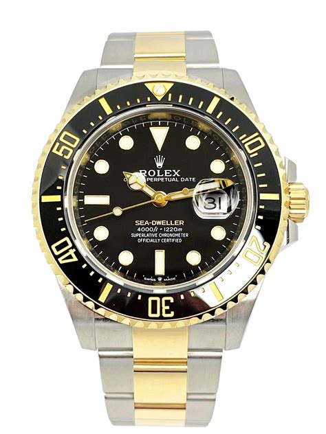 two tone rolex 43mm|Rolex sea dweller specifications.